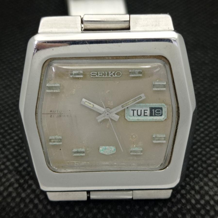 USED RARE AUTHENTIC JAPAN SEIKO 5 MENS AUTO 6119C ORIGINAL DIAL WATCH A416163-2 R10621f-a416163