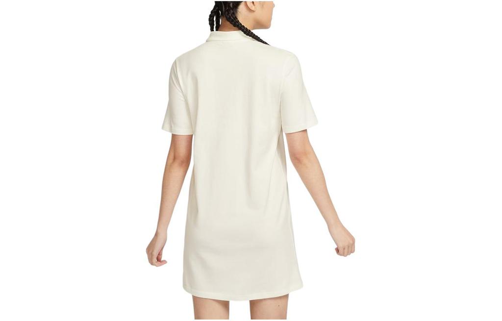 Nike Sportswear Short Sleeved Dress Women's Sail White HJ3949-133