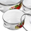 3 Stück Kochtopf mit Deckel Milchtopf Induktion Praktischer Kochtopf Kochtöpfe zum Kochen