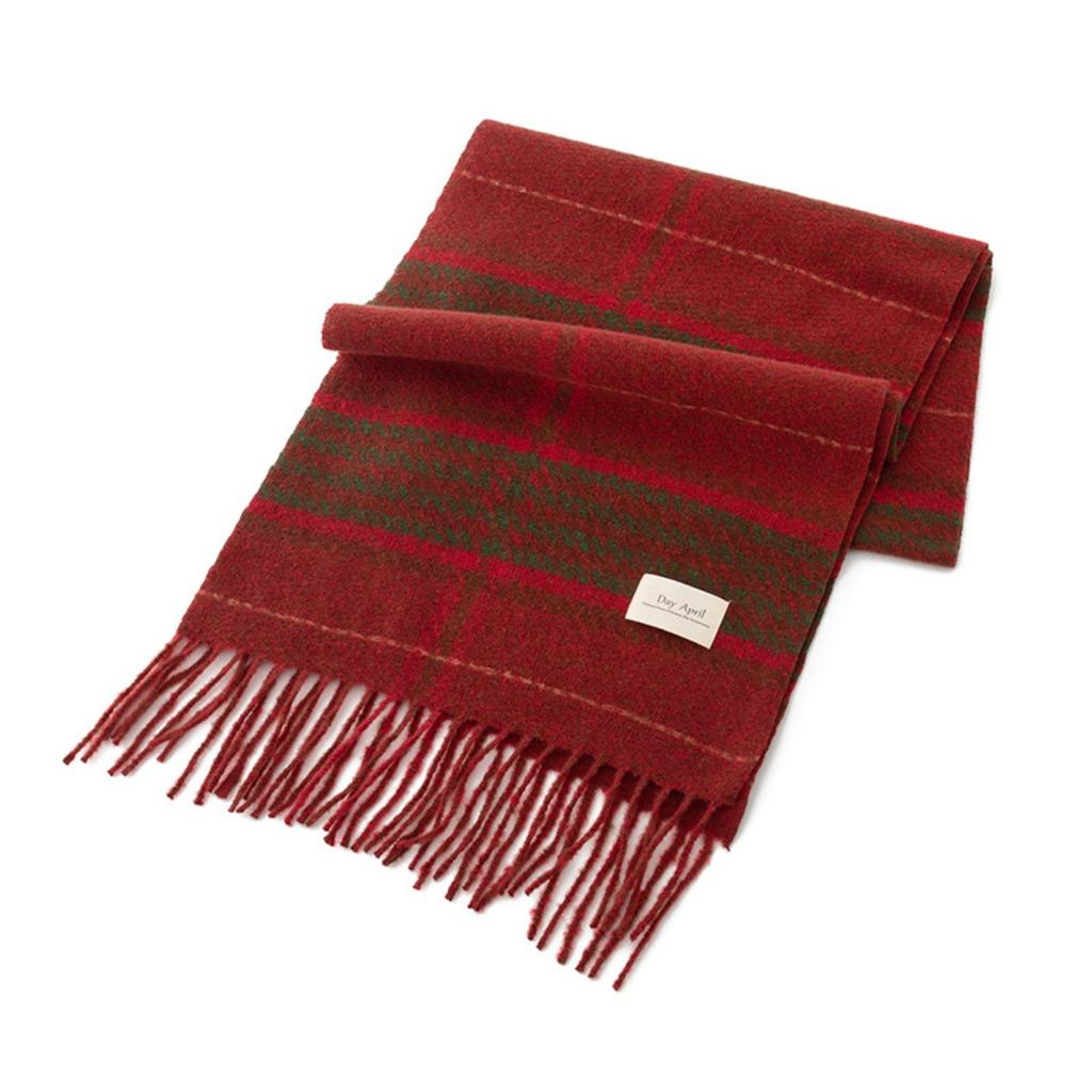 Plush Scarf, Plaid Scarf, Ladies' Warm Scarf, Scarf, Shawl