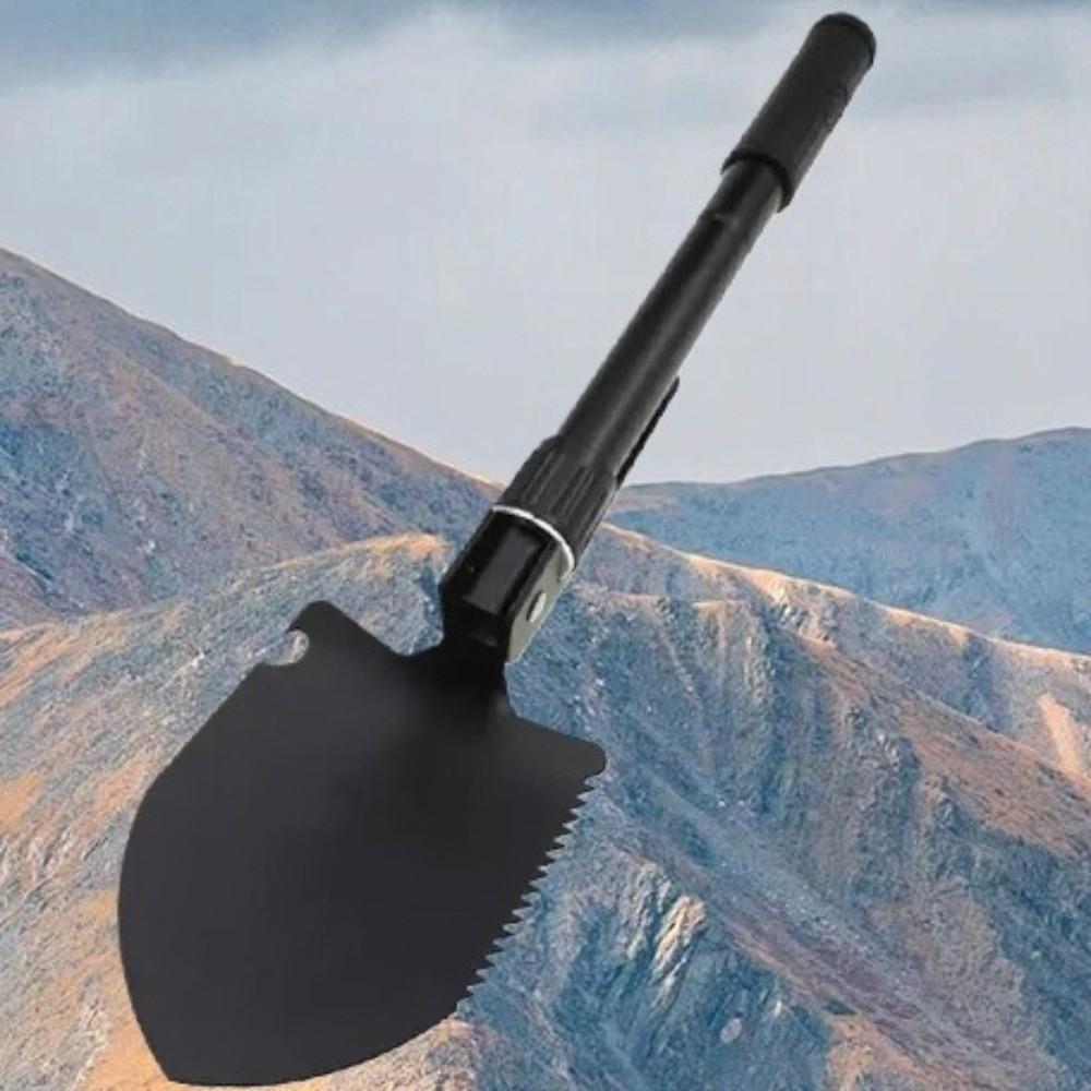 Garden Folding Shovel Multi-functional High Carbon Steel with Storage Bag Truck Mounted Shovel Thickened Portable Shovel