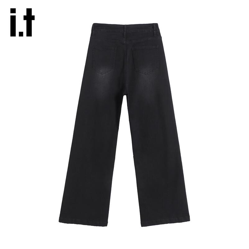 Izzue It Women's Retro Lyocell Tencel Wide-Leg Denim Pants