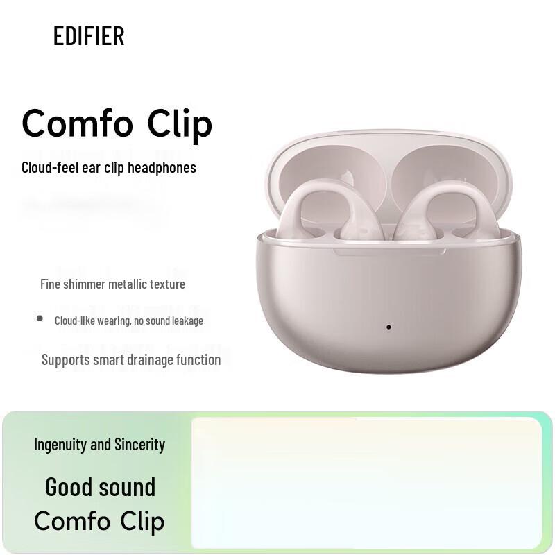 EDIFIER Comfo Clip Open-Ear Bluetooth Earclip Headphones