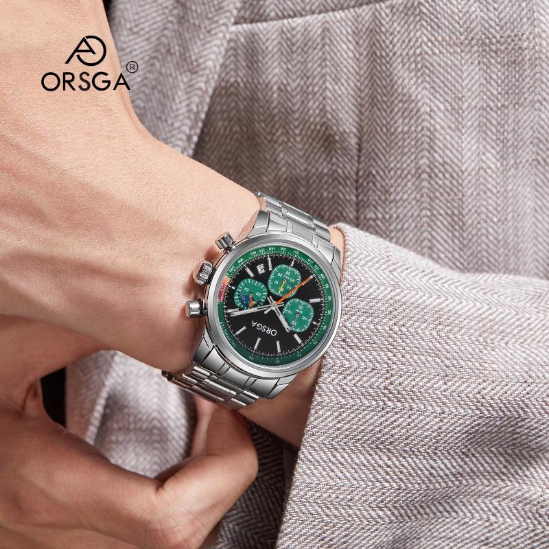 2025 New Mens Watches Luxury Quartz Chronograph Wrist Watch For Man Sapphire Mirror Waterproof Men Gift Clock Luminous