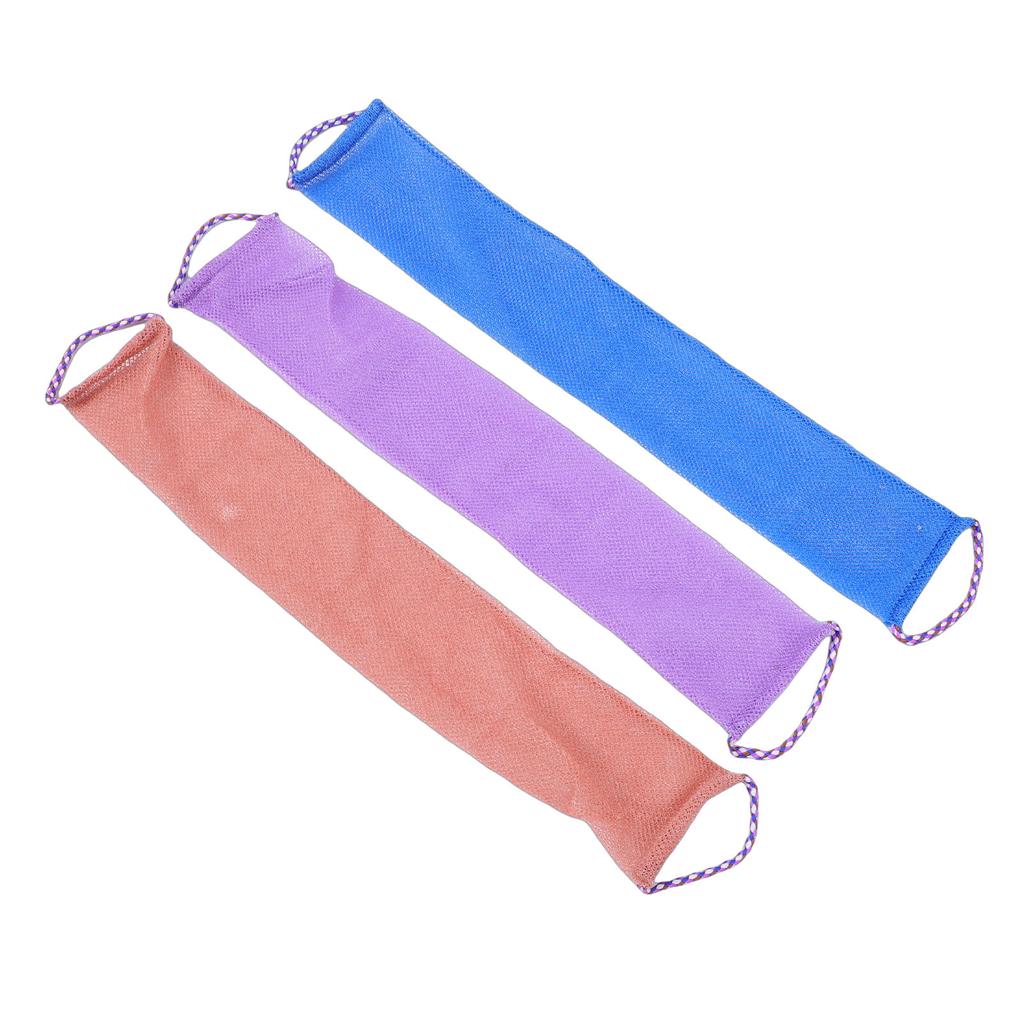 African Exfoliating Net Sponge with Handles   Cleansing   Washcloth Back Scrubber for Shower