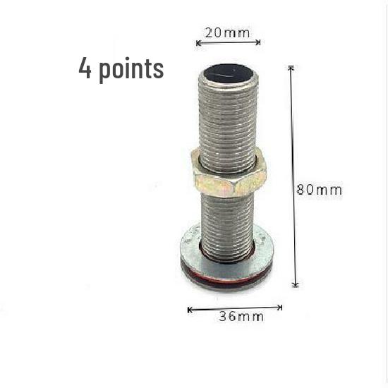 Stainless Steel 4-Point Thread Oil Drum Tank Connector