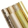 1 Set, Consisting of 6 Pieces of Artificial Leather Sheets with a Concave-convex Texture. It Is a Gold Series Leather Set (6 Pieces Per Set)