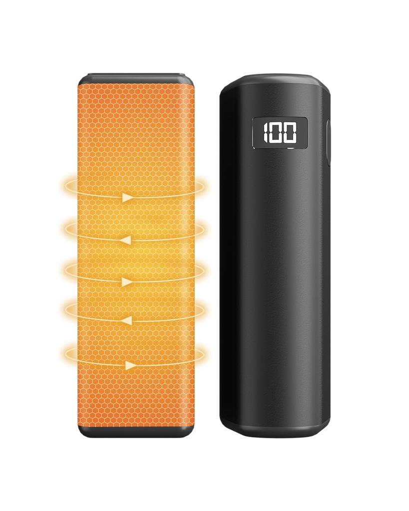 Rechargeable hand warmer with most powerful digital temperature mobile large capacity new compact and fast perfect for business or as a gift for the