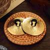 2/4pcs Copper Finger Cymbals Small Finger Cymbals Belly Dancing Mini Cymbals Musical Instrument Saucers
