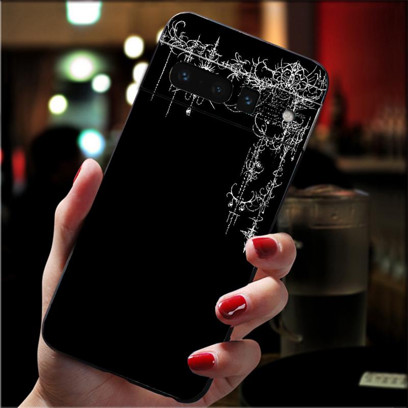 

For Google Pixel 10 9 Pro XL Silicone Phone Soft Case For Google Pixel 9A 8A 7A 6A 5 Cover Shell Gothic Cyber Sigil Cross Google Pixel 10 Pro