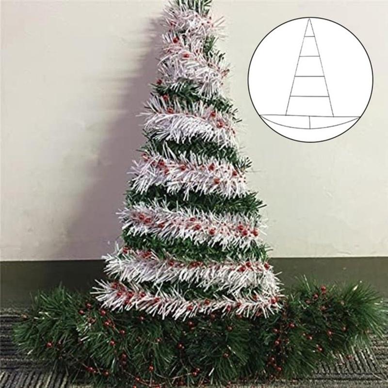 AD23-2PCS Halloween Pumpkin/Witch Hat Metal Wire For Halloween Christmas DIY Craft New Year Wall Door Decors