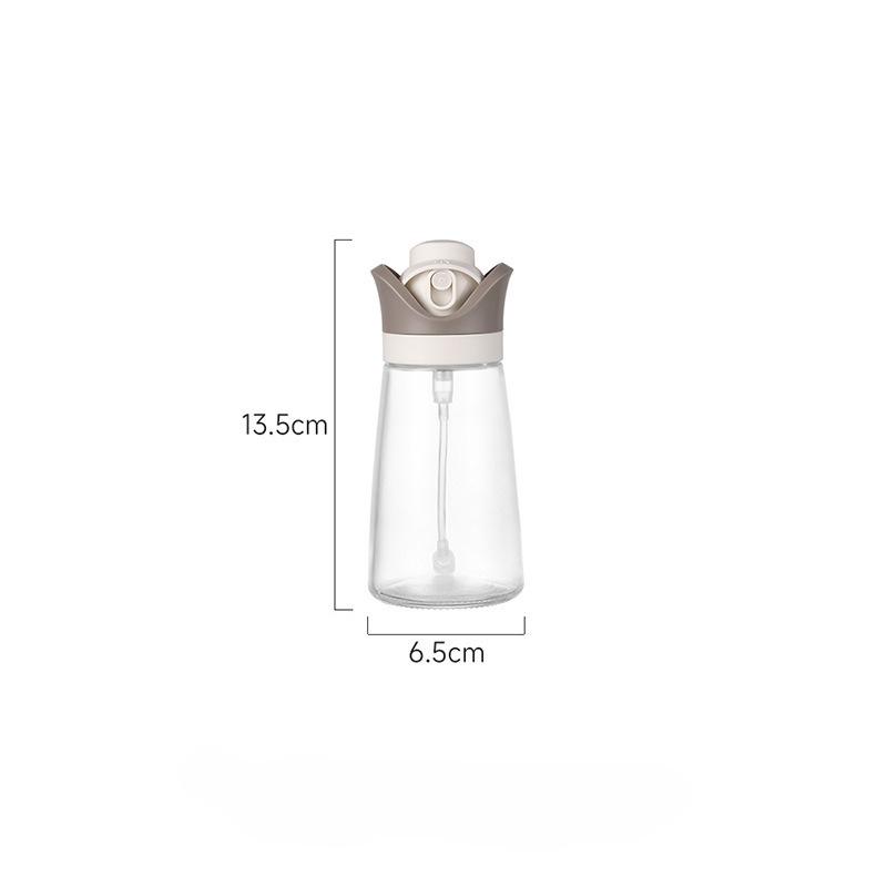 

2 In 1 Spray And Pour Oil Bottle Dust Proof Lid Non Drip Oil Resistant Atomizing Kitchen Oil Dispenser No Clog For Cooking