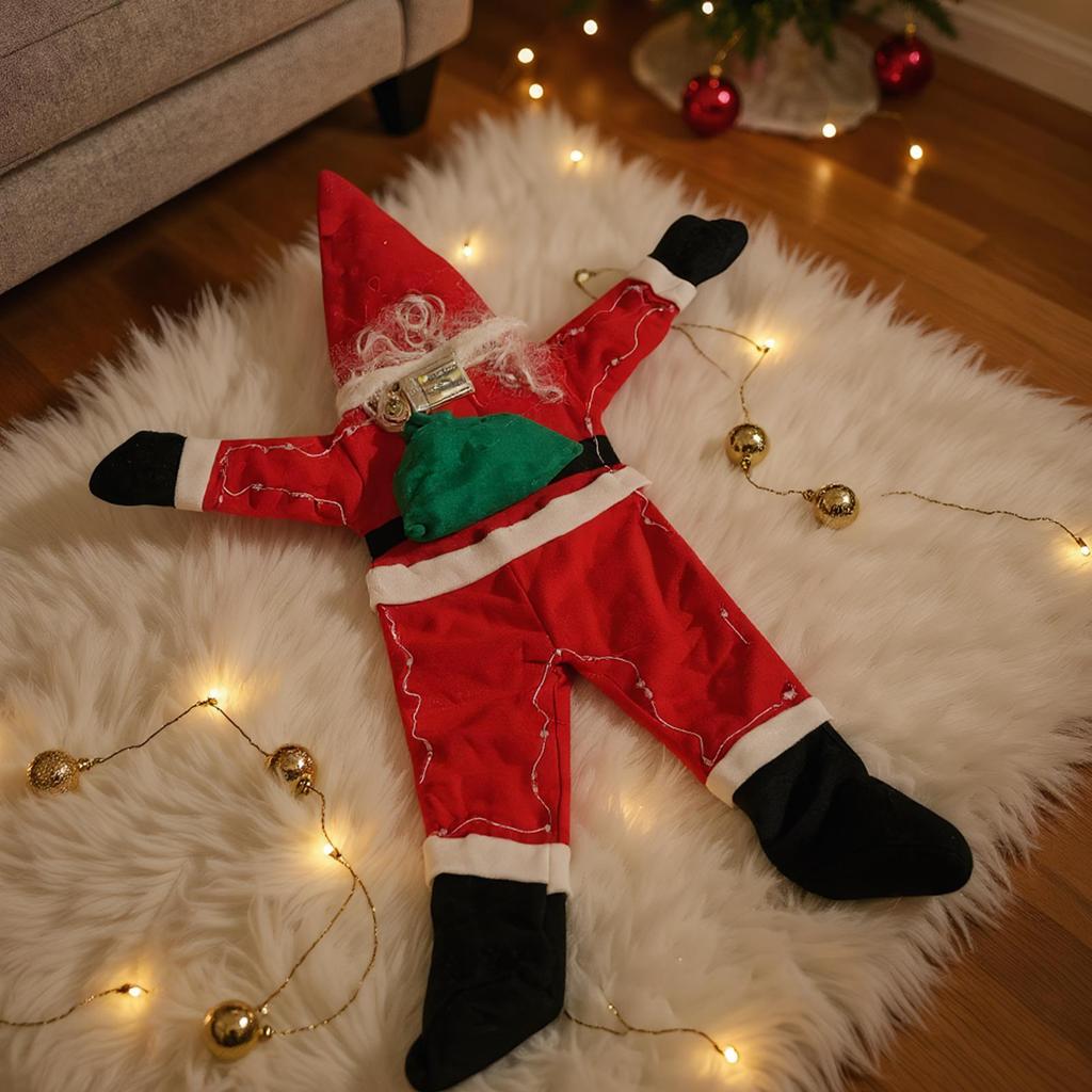 Climbing Santa Claus Decor Seasonal Climbing Decoration Santa Claus Hangable Clothes For Outdoor Party Gathering Classroom Door