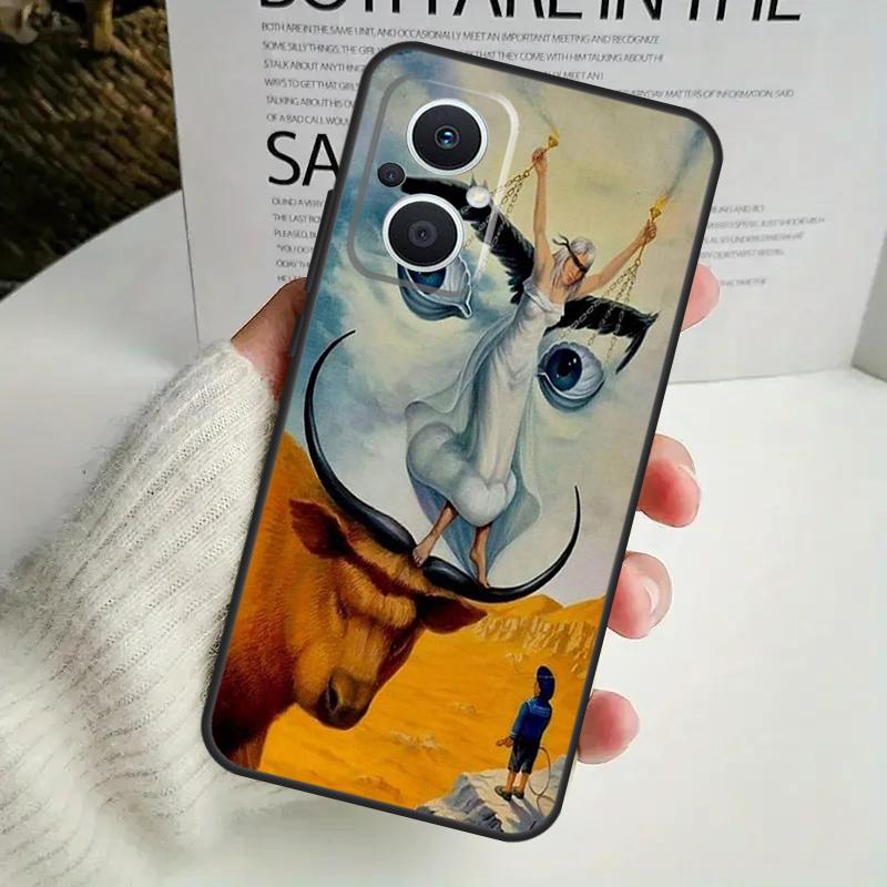 Salvador Dali Art Case For OPPO Reno 8T 4Z 5Z 8 10 11 Pro 4 5 6 7 Lite OPPO Find X6 Pro X3 X2 X5 Lite Cover