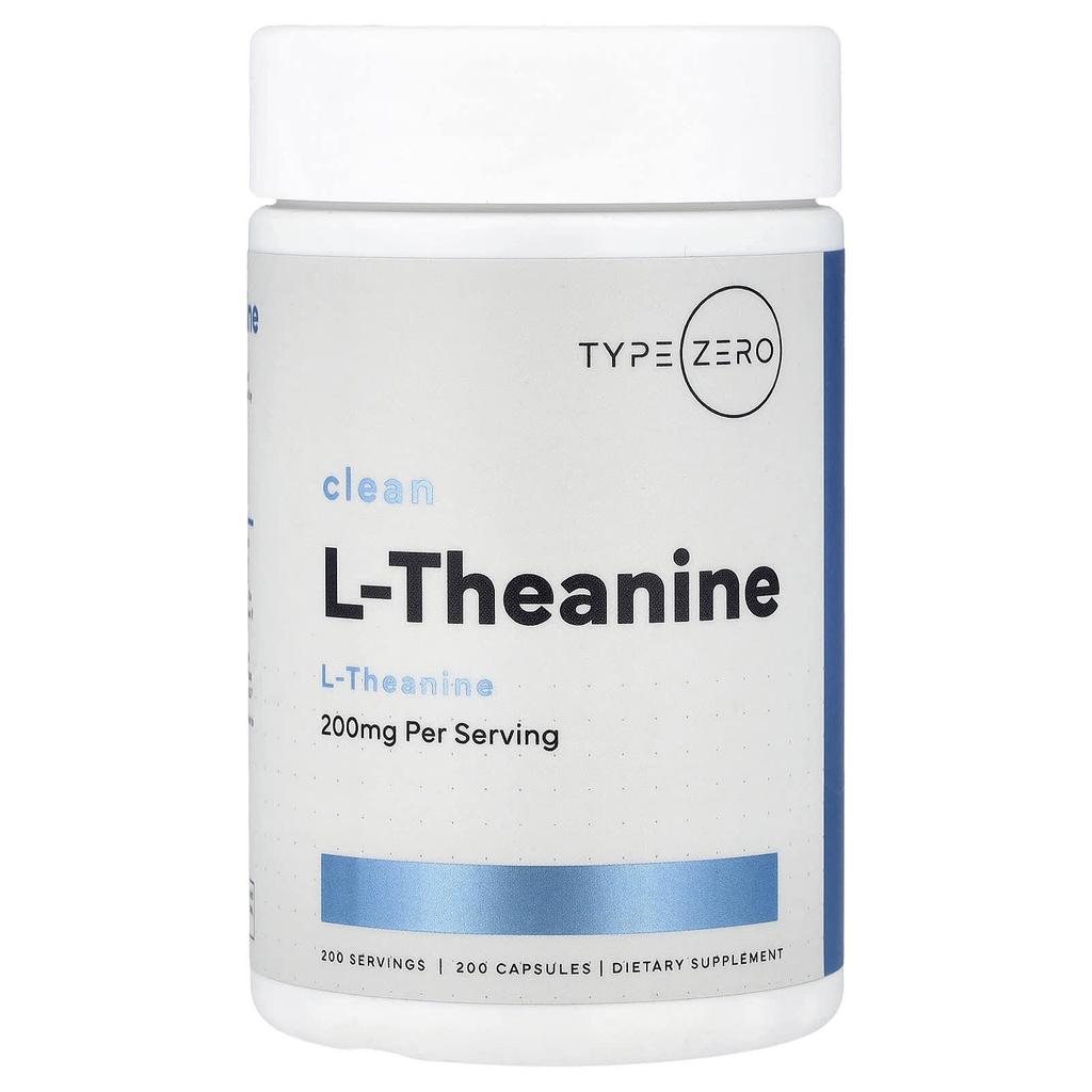 TypeZero, Clean, L-Theanine, 200mg, 200 Capsules