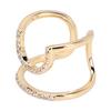 Women Finger Nail Ring Electroplated Copper Adjustable Size Fingernail Rings Nail Art DecorationGolden