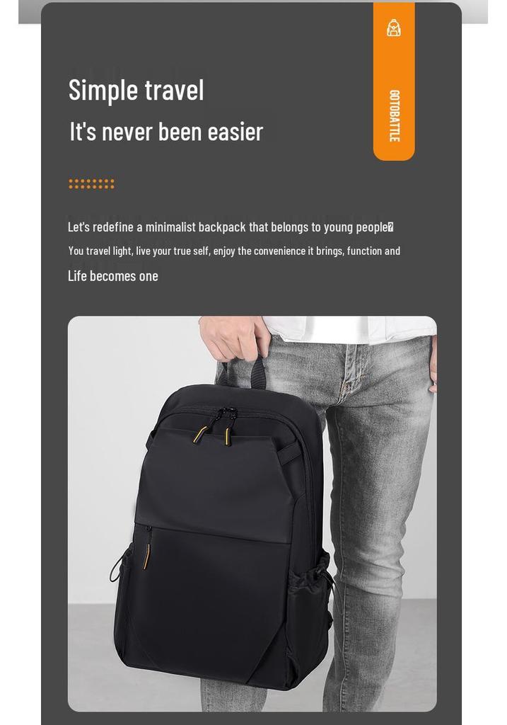 Kuangjiao Men's Multifunctional Lightweight Backpack for School and Travel