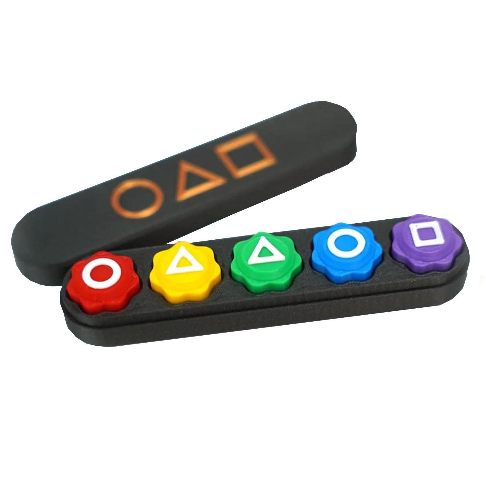 

Игрушки для мини-игр, набор каменных гальок с круглым футляром. Традиционные игровые подарки, мини-игры, захватывающие камни One Size