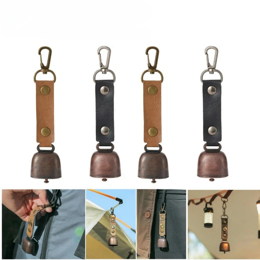 Outdoor Camping Bell Pendant Hook Design Jewelry Bell Keychain Pets Supplies Camping Tools Accessories for Atmosphere Decoration