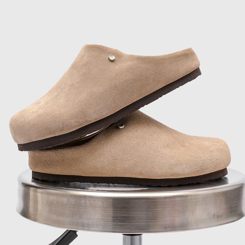 2025 Summer New Men's Casual Versatile Outdoor One-pedal Lazy Shoes Bag Head Half Slippers 45370-R