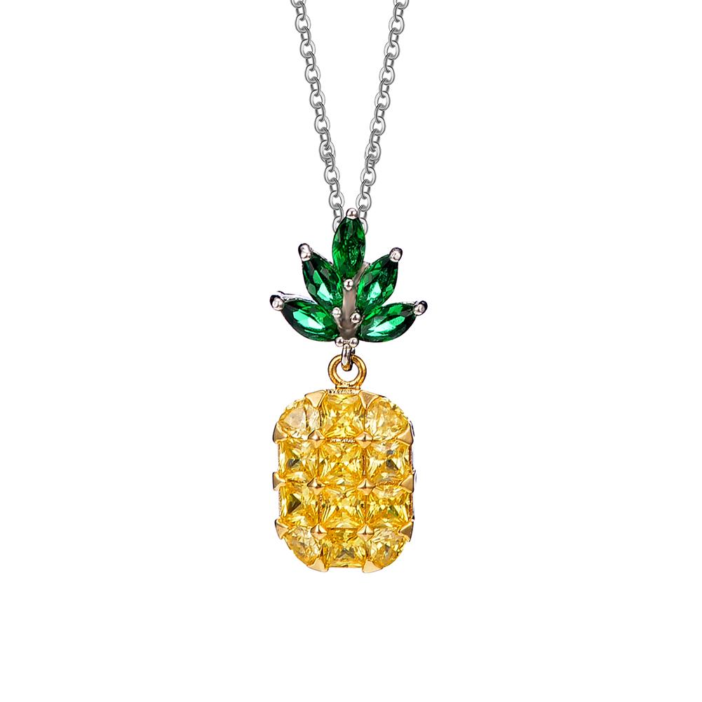 Women Lovely Cartoon Pineapple Shape Earring/Necklace Elegant Fashion Jewelry