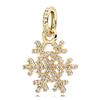 Original Charms DIY Jewelry Gifts Sparkling Golden Firework Snowflake Lucky Star Splittable Sun & Moon Beads Fit Snake Bracelets