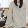 Sweatshirt Damen Letter Hooded Cardigan Lose Freizeitjacke Top