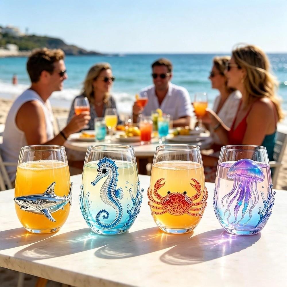 Tazza da tè in vetro creativa 3D Fantasma di Halloween Zucca Tazza in vetro in rilievo Tazza trasparente per latte Decorazione per la casa