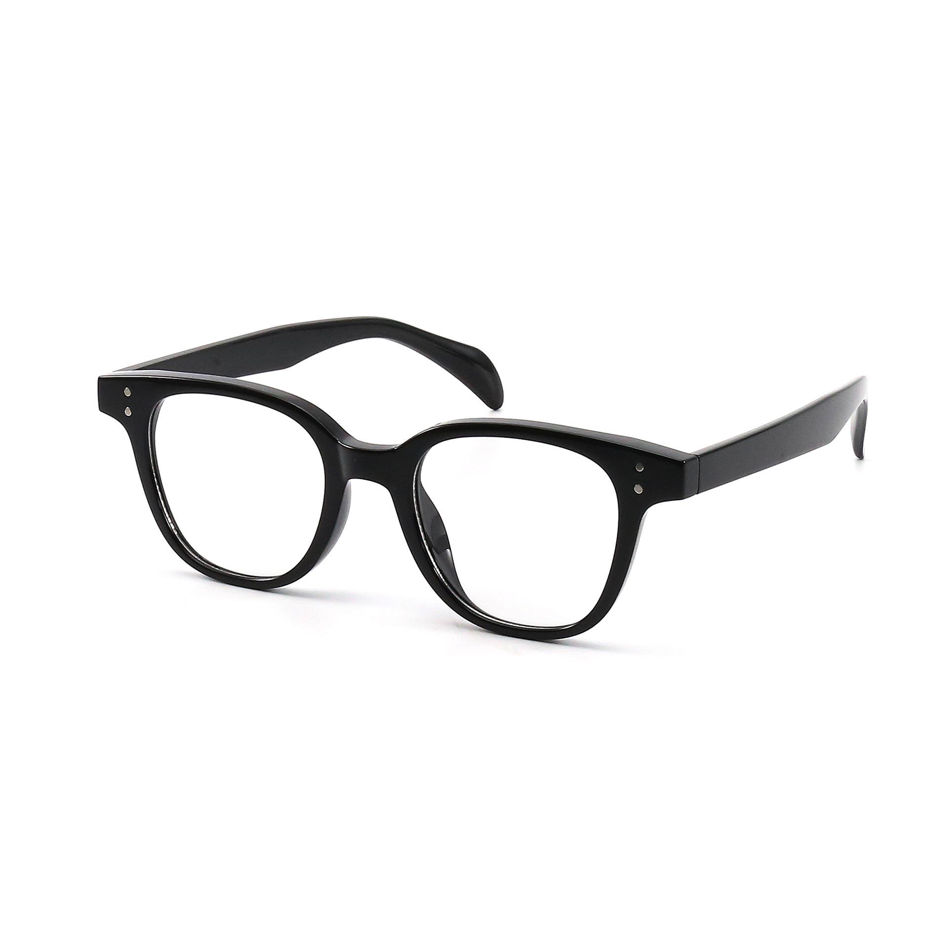 

Sunset Tea Square Frame Plain Lens Glasses: Everyday Wear with Blue Light Blocking