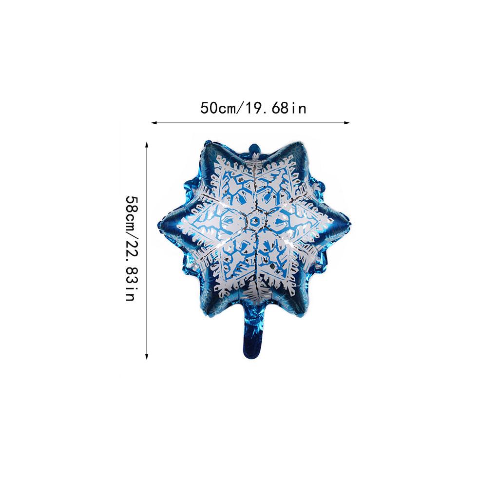 Balloons Birthday Decor Ornament Thicken Surface Home Decors Snowflake Shape Colorful Birthday Balloon 18 Inch Party Fitting