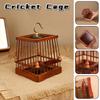 9x7.5cm Grasshopper Cage Cricket Insect Pet Cage House Catcher Feeding Wood Cage Small Parrots Finch Pets Birdcages New