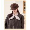 Autumn Winter Warm Versatile Newsboy Hat Wide Brim Octagonal Hat