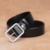 Womens Genuine Leather Belt With Pin Buckle Wide Slim Fit Jeans Casual Office Style Black Coffee Brown