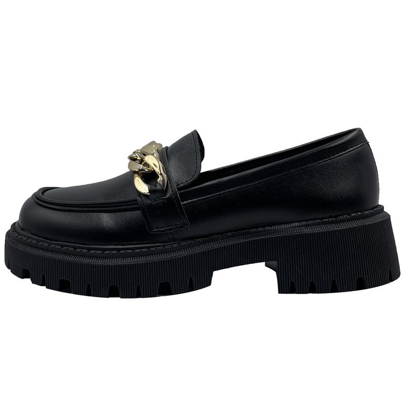 Boty Mary Jane Pro ženu Lodičky Lolita Platforma Dámské Mokasíny Vintage Pevná kůže Slip On Kovová přezka Boty Oxford