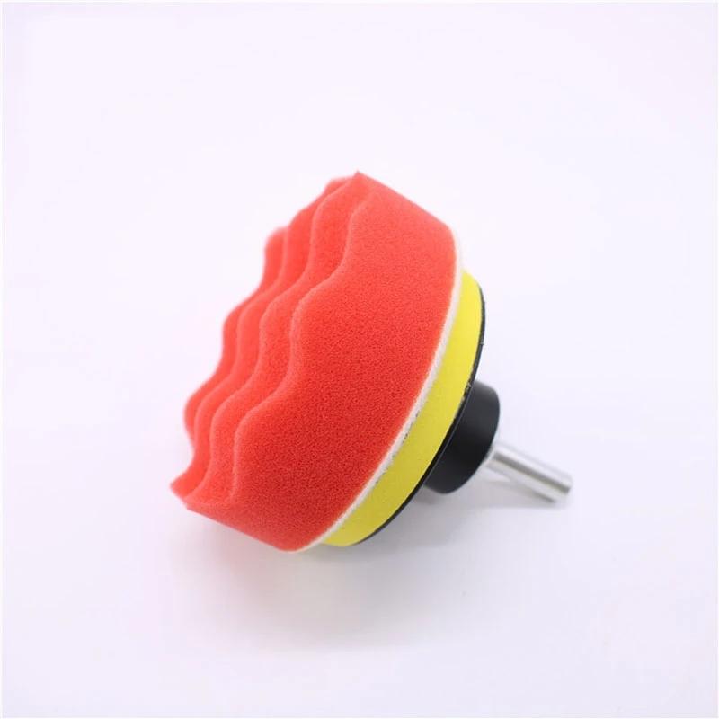 14Pcs Car Polishing Waxing Sponge Wheel Polishing Disc Kit Set 3inch M10 Sponge Disc Pad For Car Polisher Polishing Buffing Auto