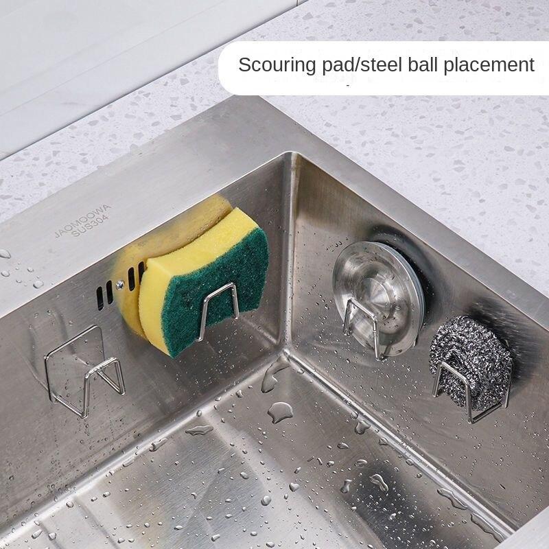 Stainless Steel Draining Rack Punch Free Kitchen Hook