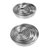 20 Pcs Stainless Steel 3D Biscuit Mould Round Cookie Cutters Ergonomic Design Gift for Baking Lover Biscuit Cake Mould