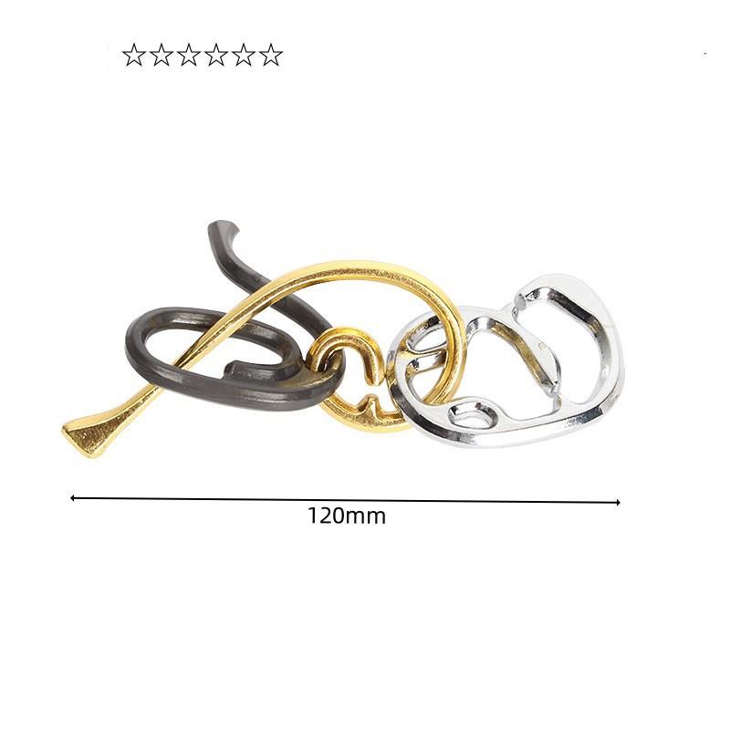 Kid Educational Puzzle Toy Luban Lock Alloy Logic Puzzle Chinese Play Classical