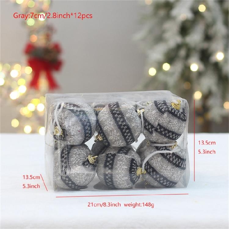 1Box 12Pcs Christmas Ball Christmas Tree Ornament Home Christmas Hanging Pendant