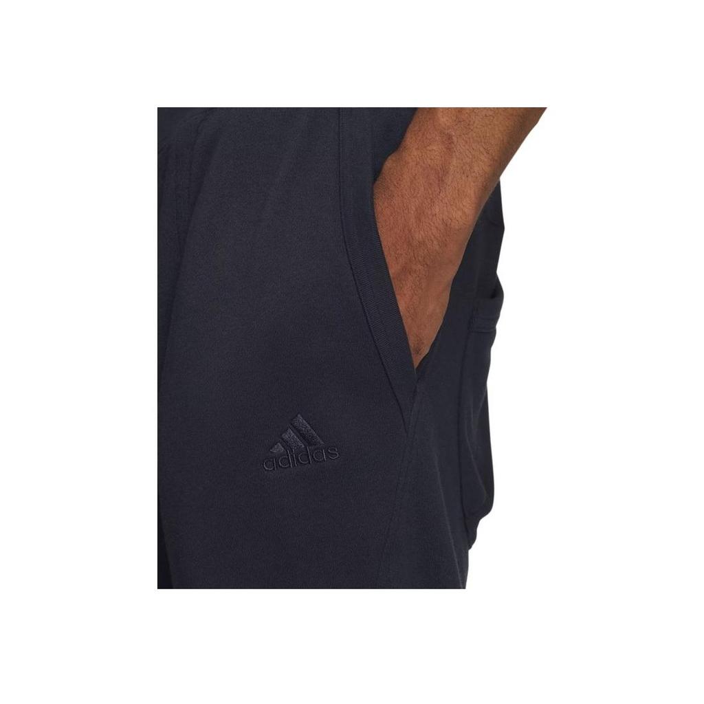 Adidas All Season Full-Length 3D Embroidered Detail Loose Knit Sweatpants Men Bottoms Legend-Ink-Blue IX6818