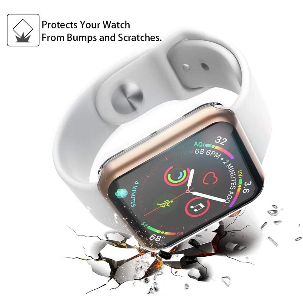 Displayschutz für Apple Watch Hülle 49 45 41 40 44 42 46mm TPU Stoßfänger Hülle Zubehör für iWatch Serie 10 9 8 7 SE 6 5 4