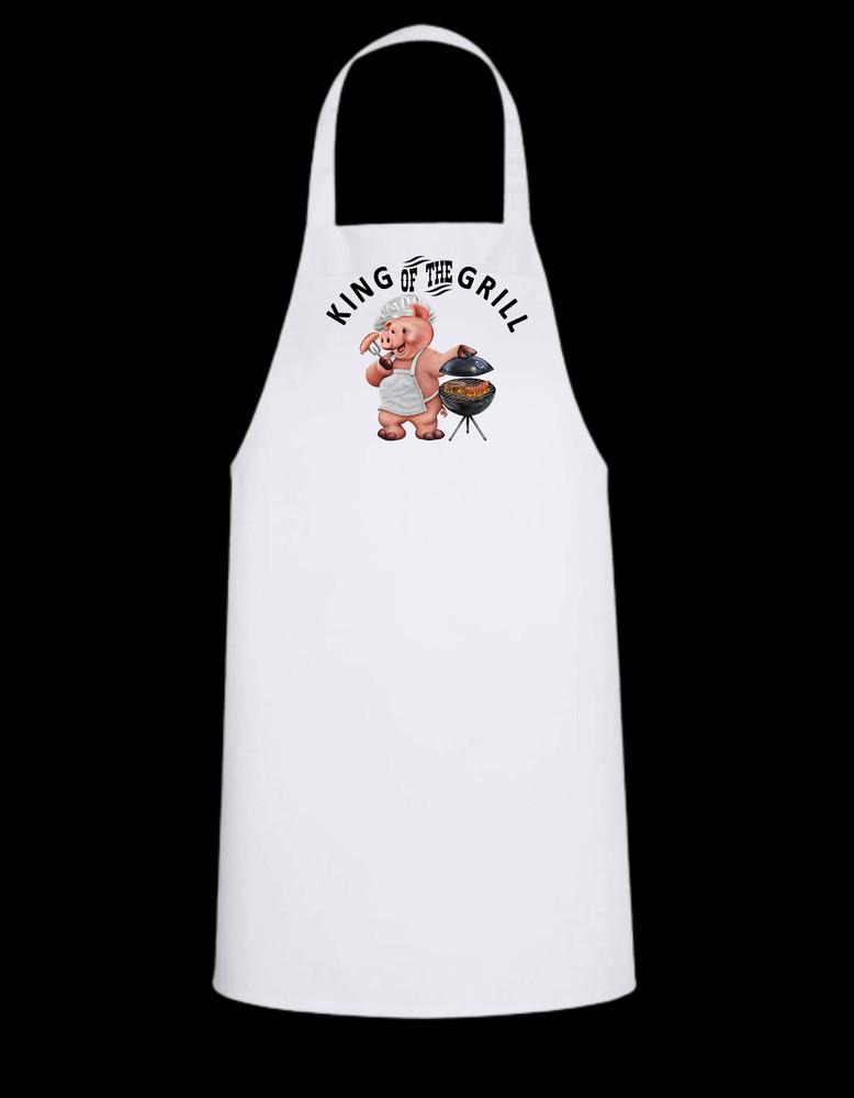 King of the Grill - White Apron with Color design Unisex T-Shirt S