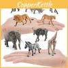 Realistic Pvc South African Animal Model Set Including Zebra Lion Hyena Rhino Buffalo Elephant