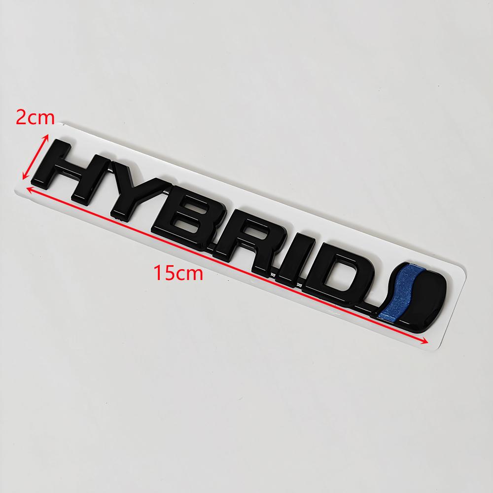 Hybrid ABS Emblem Sticker Rear Tail Badge Logo for Toyota Camry RAV4 Prius Corolla Highlander Avalon C-HR Yaris Car Accessories