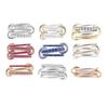 Stackable Zircon Rings Set High Quality Versatile Creative Womens Finger