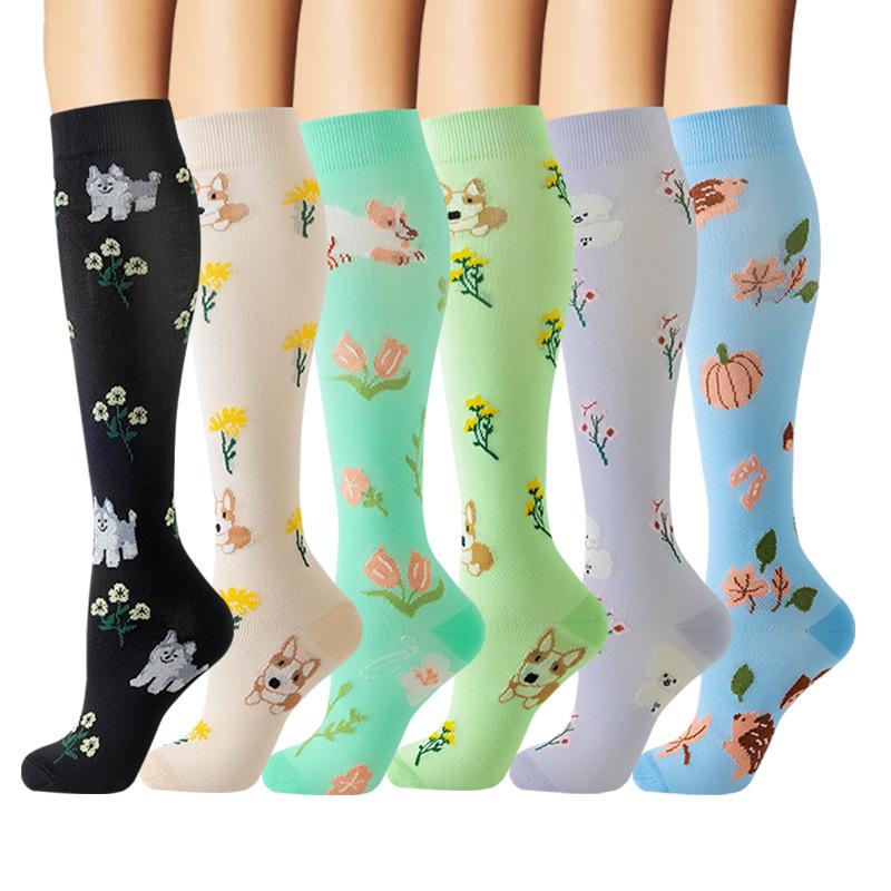 Cross-border Over-the-Knee Compression Yoga & Sport Socks Set