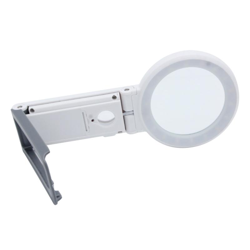 Förstoringsglas med Ljus & Skala Handhållet/Stående 18 LED Upplyst Upplyst Förstoringsglas för Låg för Syn Äldre Re