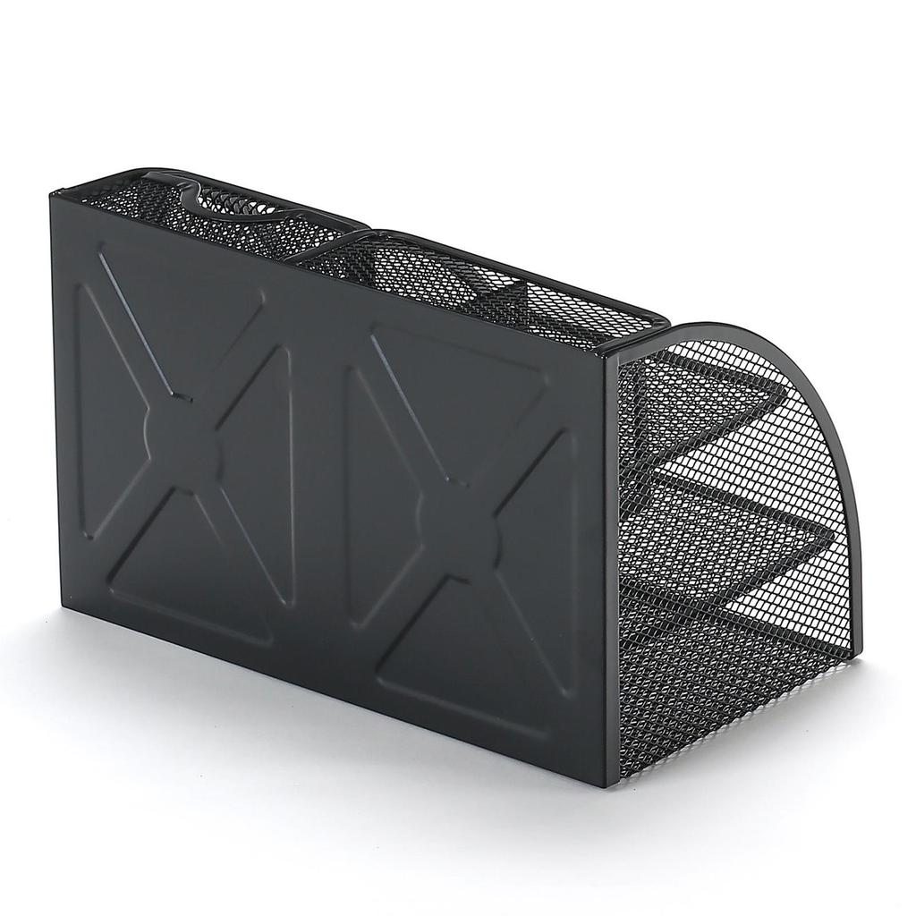 Multifunctional Creative Metal Pen Holder - Desktop Storage Box for Office Supplies