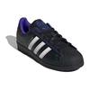 Adidas Kseniaschnaider X  Originals Superstar Core Black Night Flash Solar Green Round Toe Comfortable Low Top Sneakers Unisex Sneakers IE0365
