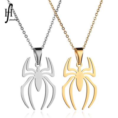 Beliebte Spider-Man Edelstahl Halskette - Inspiriert von Film & Fernsehen